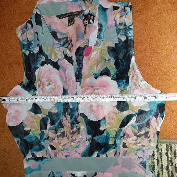 Charlie Jade Maxi Sleeveless Floral Dress Size Small - Picture 14 of 16